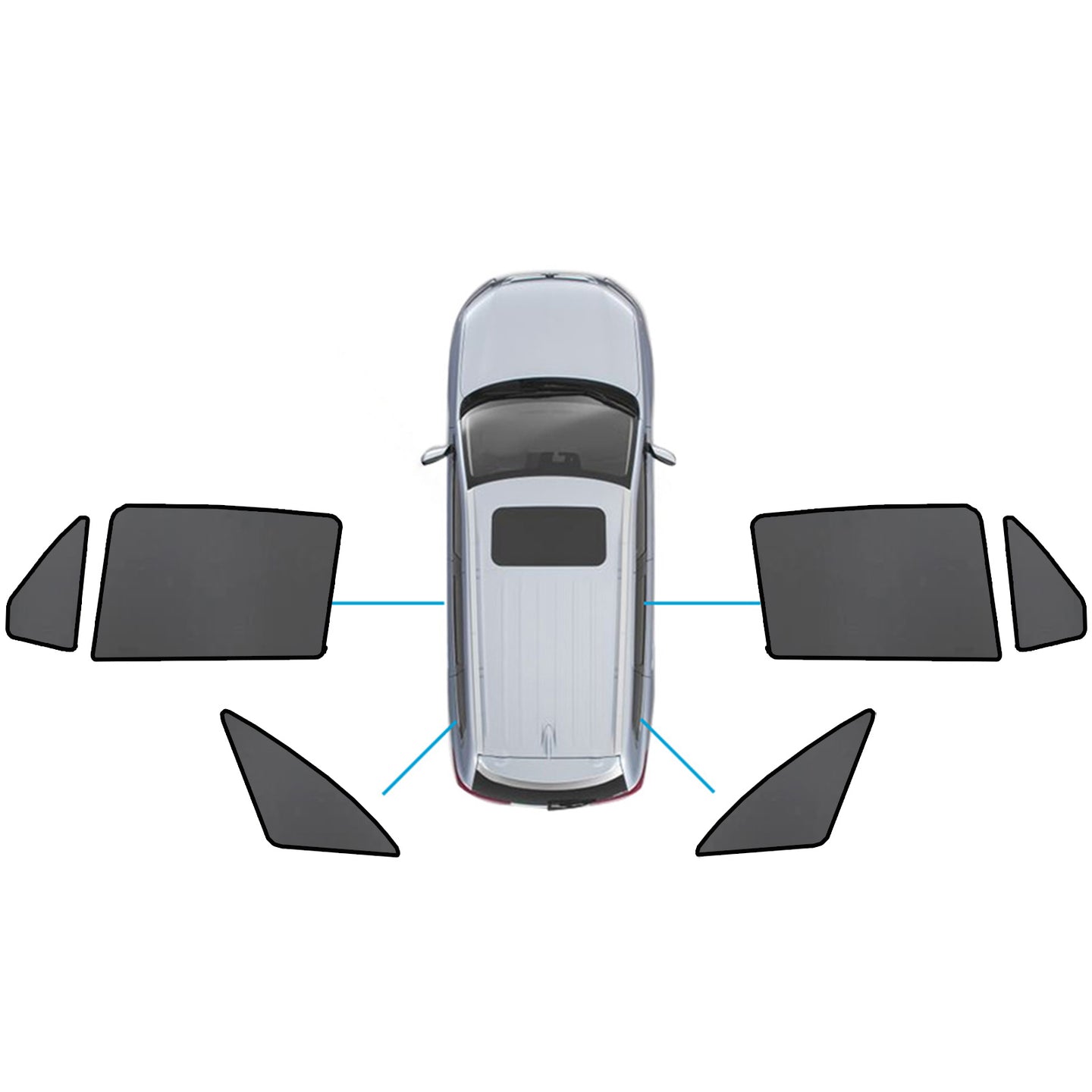 {{ Car Window Sun Shades Magnetic Mesh Suitable for Mercedes-Benz GLC 2015-2022 }} - Buy Car Parts Online at {{ Kaka Auto Parts }}.