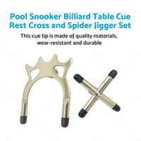 {{ Pool Snooker Billiard Table Cue Rest Cross and Spider Jigger Set }} - Buy Car Parts Online at {{ Kaka Auto Parts }}.