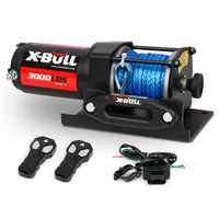 {{ Electric Winch 12V 3000lbs Synthetic Rope 2 Remotes Suitable For ATV UTV Boat }} - Buy Car Parts Online at {{ Kaka Auto Parts }}.