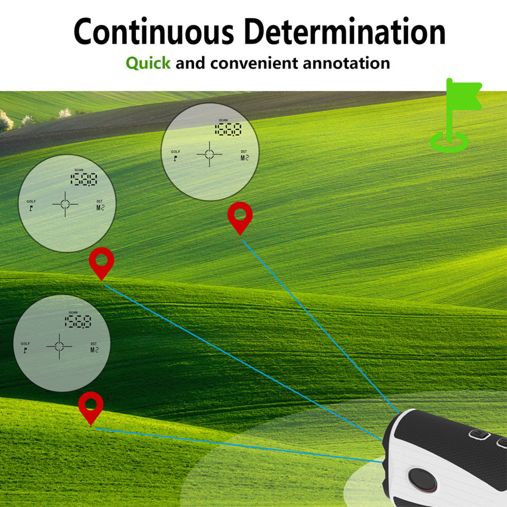 Golf Rangefinder With Slope 1200 Yards 7X Laser USB Charging Type-C Magnetic 7X Laser