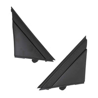 Matte Black Rear Mirror Triangle Trim Plate Suitable For Fiat 500 2012-2019
