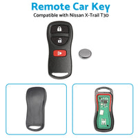 Remote Flip Car Key Suitable for Nissan X-Trail T30 2002-2007 433MHz Replacement
