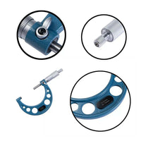 4x Outside Micrometer Set 0–100mm Carbide Tip Precision Measuring Tool 0.01mm Suitable For Machinist