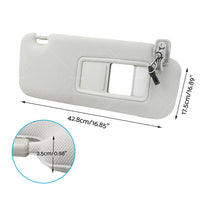 {{ 1 Pair Car Sunvisor Sun Visor Gray Front RH  and  LH Fits For Mazda CX-9 2010-2015 }} - Buy Car Parts Online at {{ Kaka Auto Parts }}.