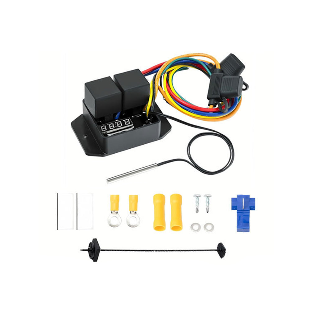 Electronic Thermatic Radiator Fan Controller Switch 12V Digital 0444 Digital