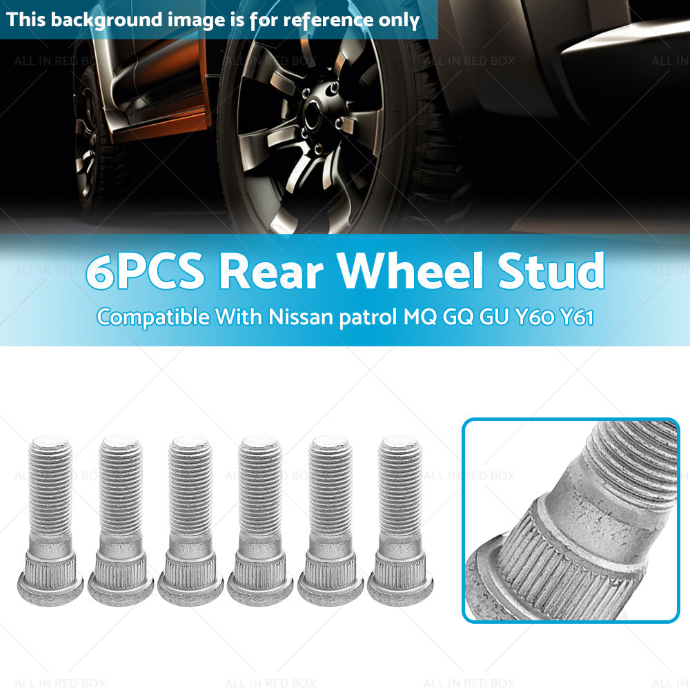 {{ 6PCS Rear Wheel Stud Suitable For Nissan patrol MQ GQ GU Y60 Y61 }} - Buy Car Parts Online at {{ Kaka Auto Parts }}.