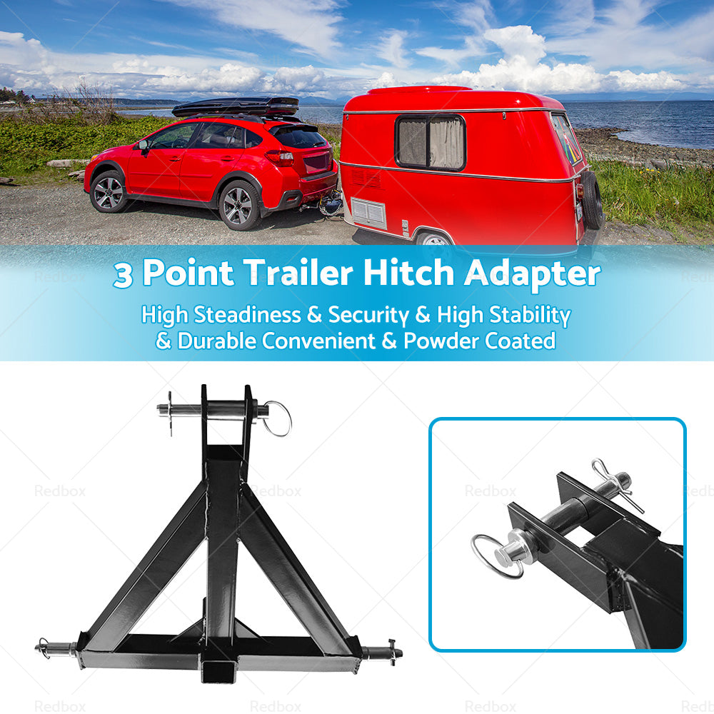 {{ Heavy Duty 3point 2 Receiver Trailer Hitch Cat. 1 Tractor Tow Hook Drawbar }} - Buy Car Parts Online at {{ Kaka Auto Parts }}.