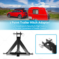 {{ Heavy Duty 3point 2 Receiver Trailer Hitch Cat. 1 Tractor Tow Hook Drawbar }} - Buy Car Parts Online at {{ Kaka Auto Parts }}.
