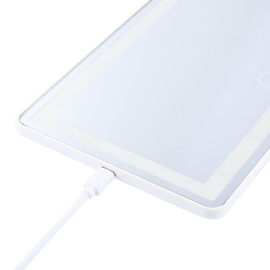 Car Sun Visor LED Makeup Cosmetic Mirror Set With 3-Type Light Touch Screen Suitable For Vehicle Use