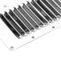 4x Stainless Steel Rectangular Air Vent Suitable For Caravan, Boat, Wall & Eave 228x127mm