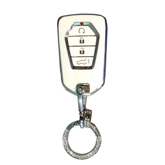 compare product TPU 4-Button Car Remote Key Fob Cover Suitable For Isuzu D-MAX / MU-X MUX White