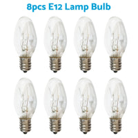 8x 7W/10W 240V E12/E14 Clear Bulbs Suitable For Night Light Replacement Warm Yellow Light