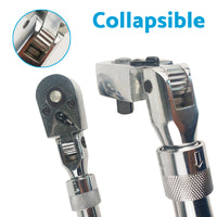 Ratchet Wrench Socket Set 3x 1/4", 3/8", 1/2" Drive Handle 72-Tooth Quick Release