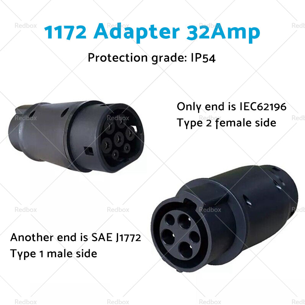 {{ EVSE EV Adaptor 32A J1772 Type 1 to Type 2 Plug EV Adapter, Electric Cars V A3Y2 }} - Buy Car Parts Online at {{ Kaka Auto Parts }}.