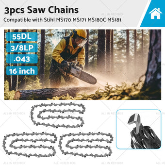 compare product Chainsaw Chain 16inch 55DL 3 8 LP. 043 Suitable For STIHL MS170 MS171 MS180C MS181
