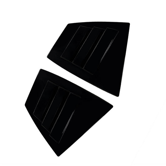 2x Rear Quarter Window Louver Trim Suitable For Subaru WRX STI VA 14-21 Black