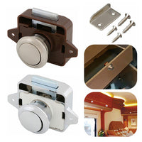 Push Button Latch Knob Catch Lock Suitable For RV Drawer Cupboard Door Caravan Cabinet
