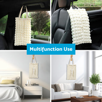 compare product 2PCS Hanging Tissue Holder Box Car Back Seat Travel Napkin Holder Paper Holder