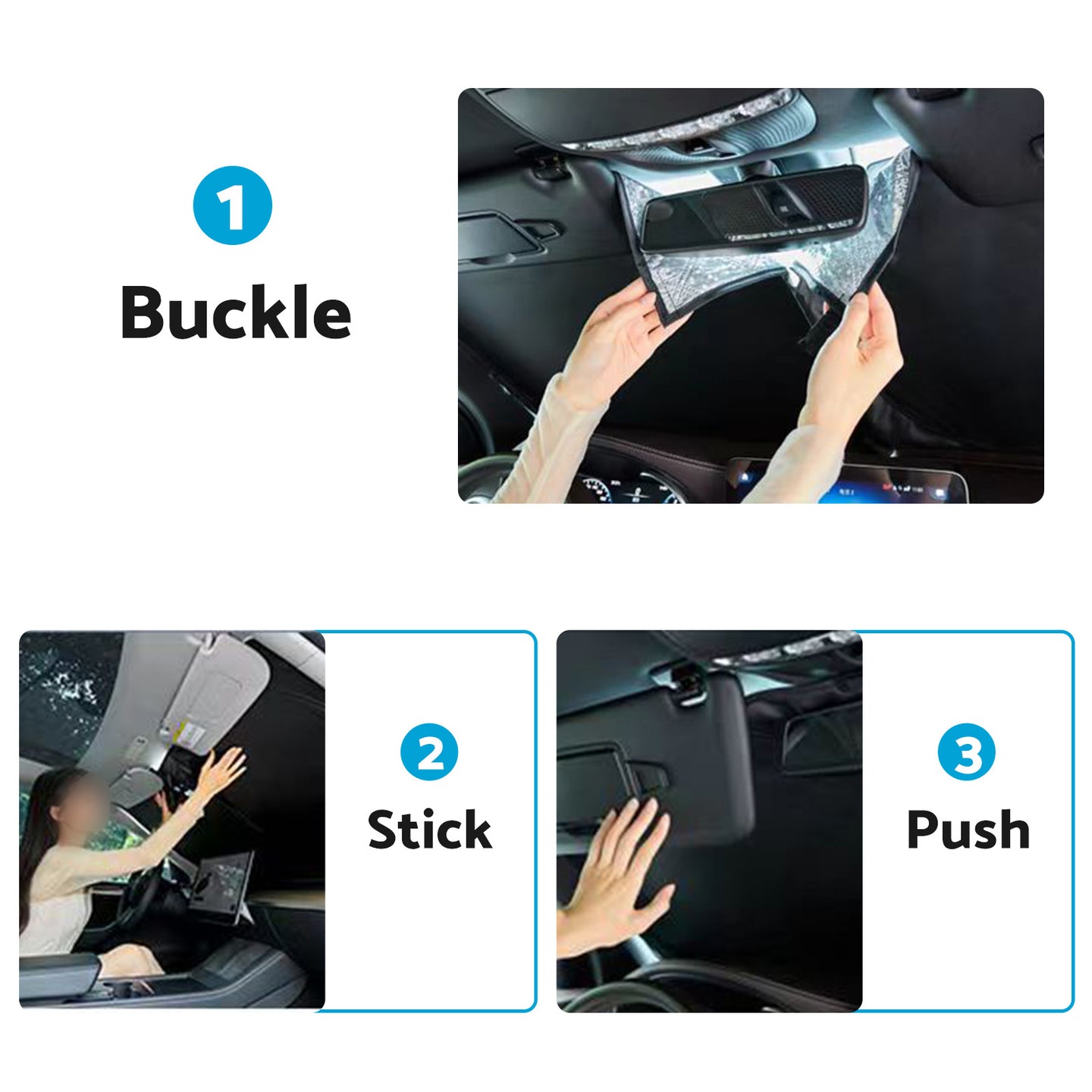 {{ 6 Layer Thick WindScreen SunShade Suitable ForHyundai Tucson 16-24 UV Protection }} - Buy Car Parts Online at {{ Kaka Auto Parts }}.