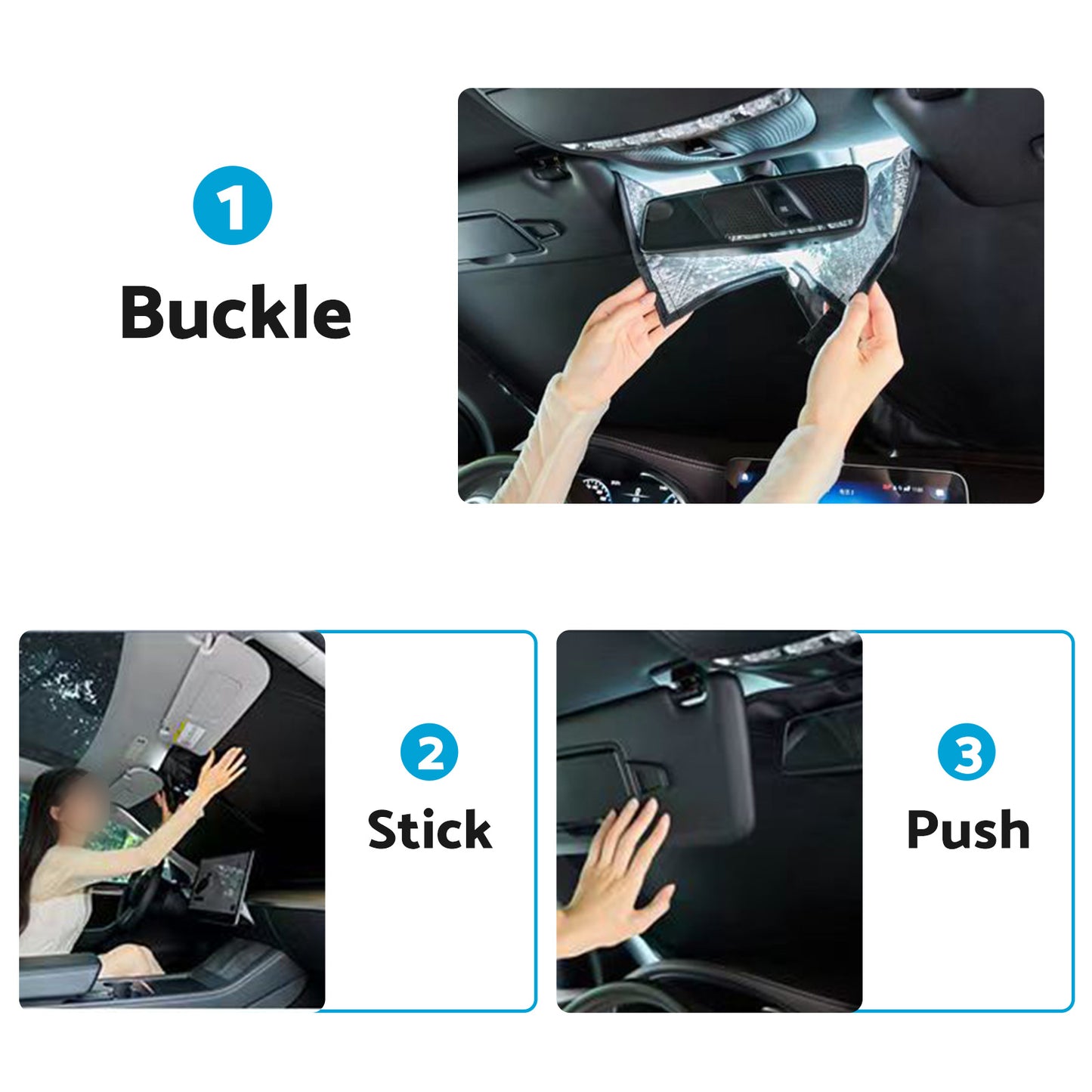 {{ 6 Layer Thick WindScreen SunShade Suitable ForHyundai Tucson 16-24 UV Protection }} - Buy Car Parts Online at {{ Kaka Auto Parts }}.