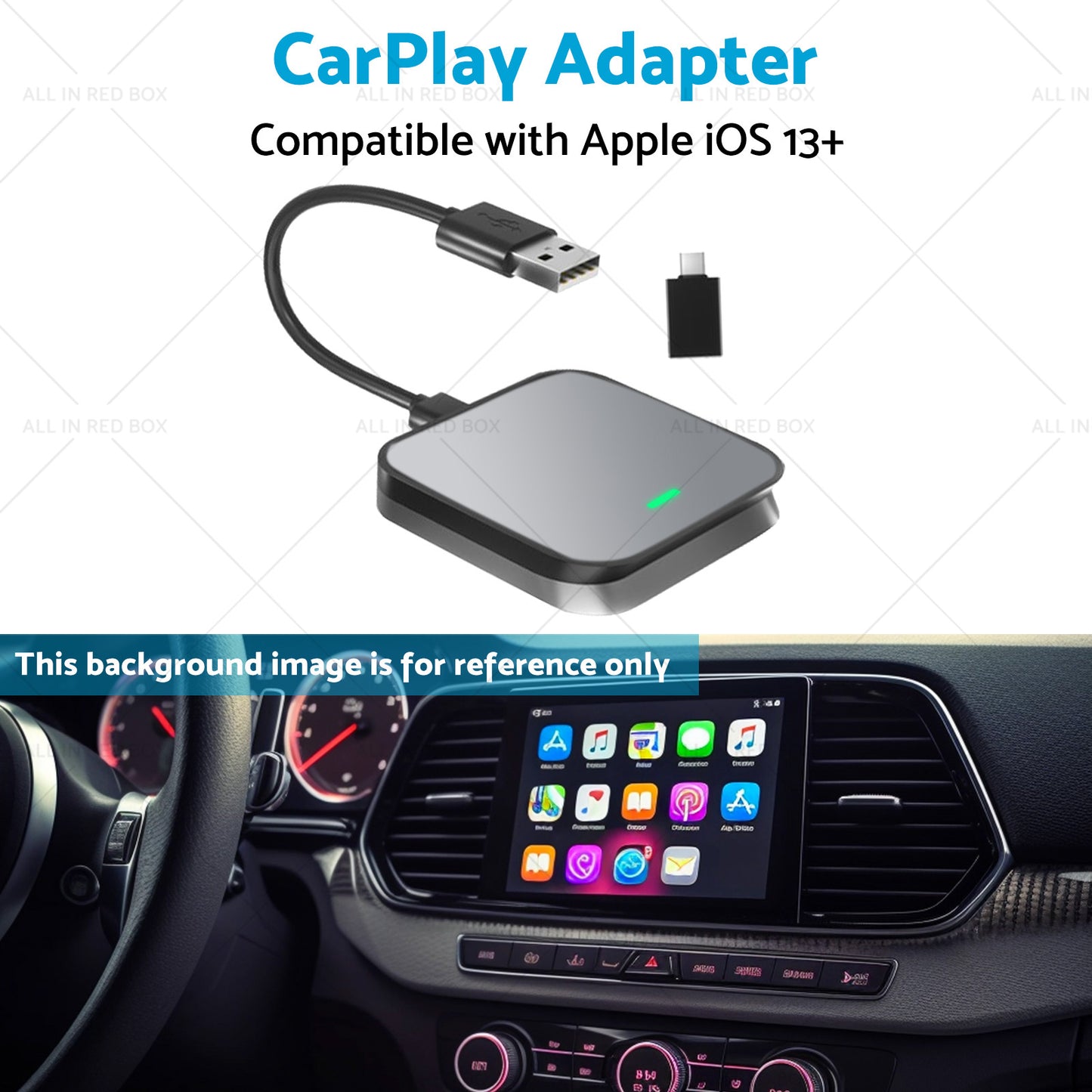{{ Gray Bluetooth USB Wireless Receiver Suitable for Apple CarPlay Adapter }} - Buy Car Parts Online at {{ Kaka Auto Parts }}.