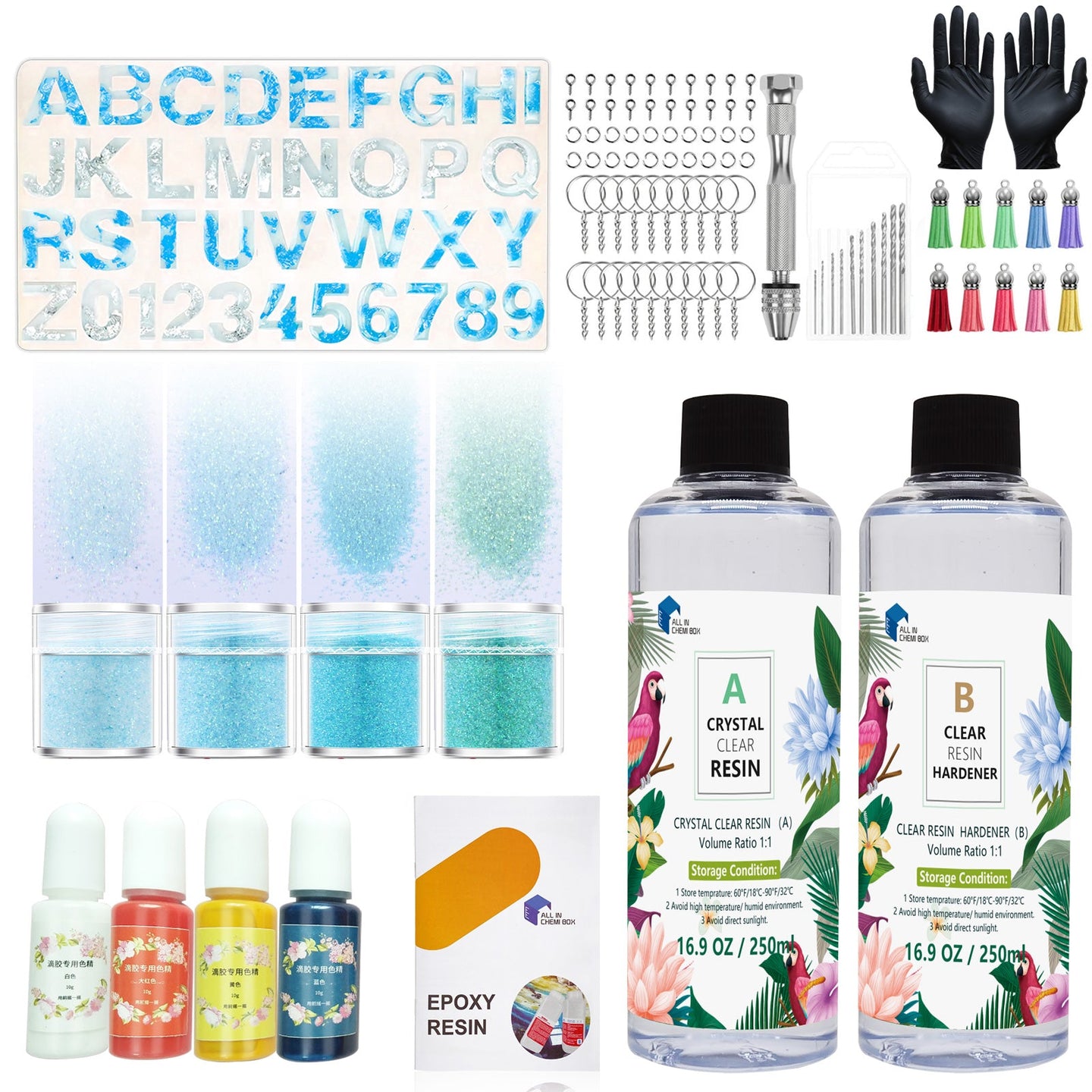 {{ Epoxy Resin 1:1 AB Kit Craft Coating UV Color Pigment Paste Liquid Silicone Mold }} - Buy Car Parts Online at {{ Kaka Auto Parts }}.