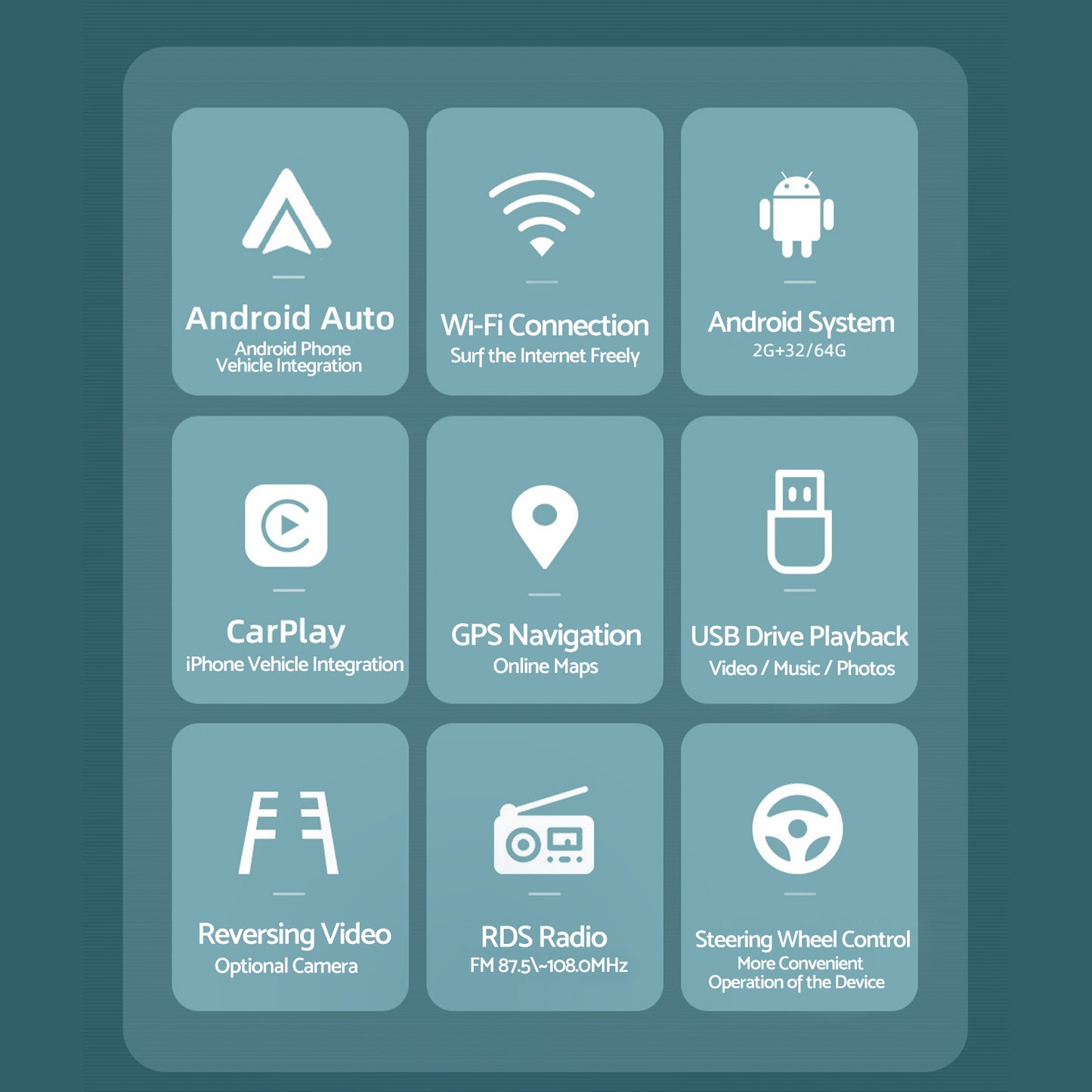 Carplay 10in Car Stereo Radio Suitable For Jeep Compass 09-16 Apple Carplay Android 13