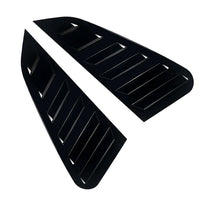 2x Gloss Black Rear Window Louvers Suitable For Subaru Impreza WRX 2011-2014