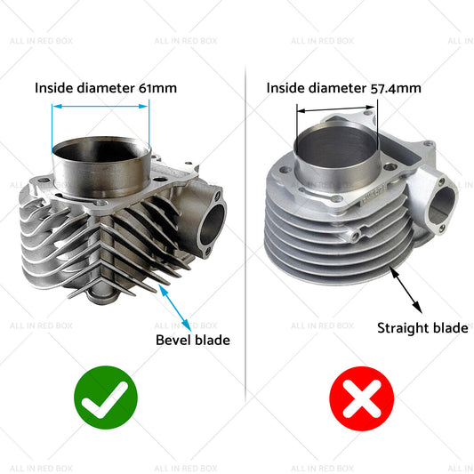 61mm Bore Cylinder Upgrade Kit with Piston & Gasket Suitable For GY6 172cc / 180cc Motor