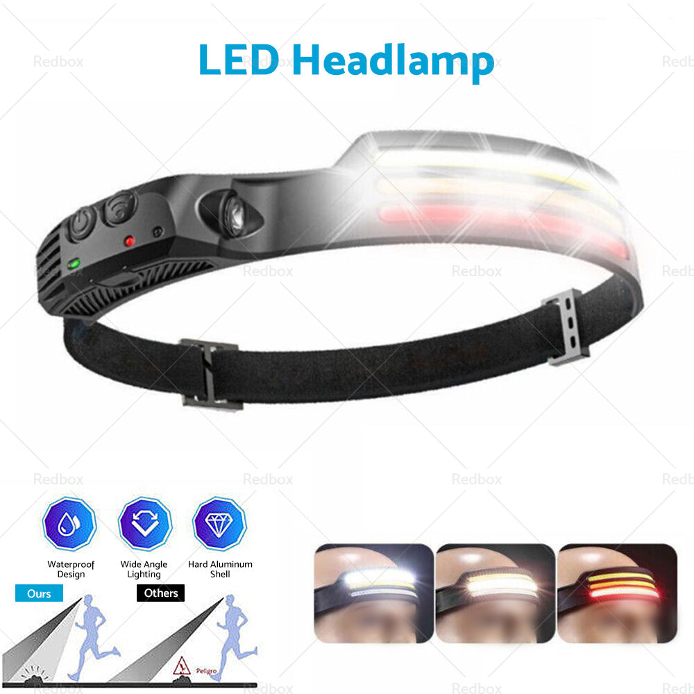 {{ 230º LED Headlamp Head Torch Headlight Rechargeable Super Bright }} - Buy Car Parts Online at {{ Kaka Auto Parts }}.