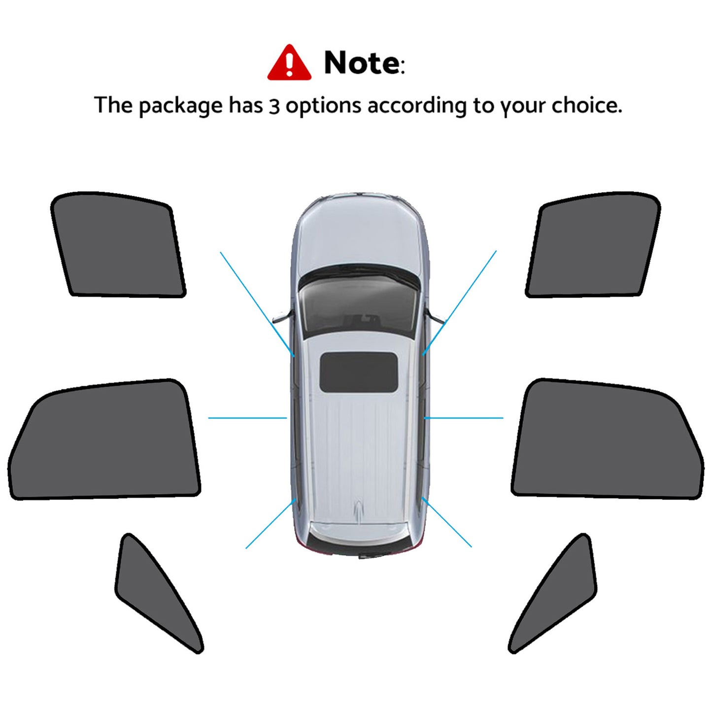 {{ Magnetic Mesh Sun Blind Shades Suitable for Audi Q3 2011-2018 on Front/Rear }} - Buy Car Parts Online at {{ Kaka Auto Parts }}.