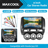 {{ 32GB Android11 GPS Navi Car Stereo Radio 9inch Head Unit Suitable For Honda Jazz GD }} - Buy Car Parts Online at {{ Kaka Auto Parts }}.