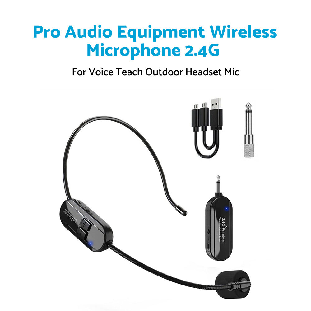 {{ Pro Audio Equipment Wireless Microphone 2. 4G For Voice Teach Outdoor Headset Mic }} - Buy Car Parts Online at {{ Kaka Auto Parts }}.