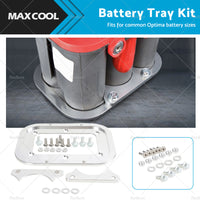 {{ Billet Aluminum Battery Relocation Tray Hold Down Mount For 34 or 78 Optima Battery }} - Buy Car Parts Online at {{ Kaka Auto Parts }}.