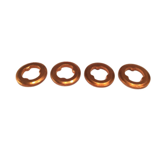 4x Diesel Copper Injector Washers Suitable For Ford PJ / PK Ranger WE0113H51