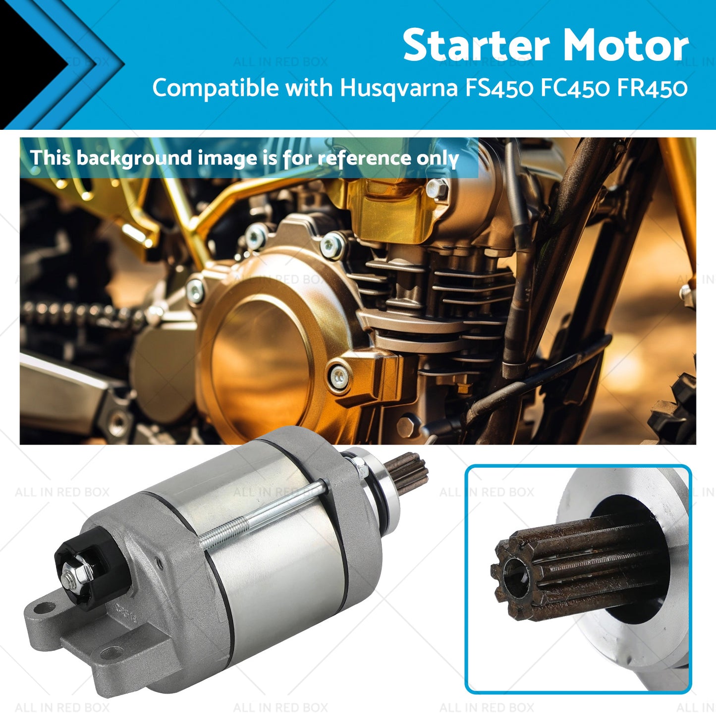 {{ Starter Motor Suitable for Husqvarna FE501 17-21 FS450 16-20 FC450 FR450 FE501S }} - Buy Car Parts Online at {{ Kaka Auto Parts }}.