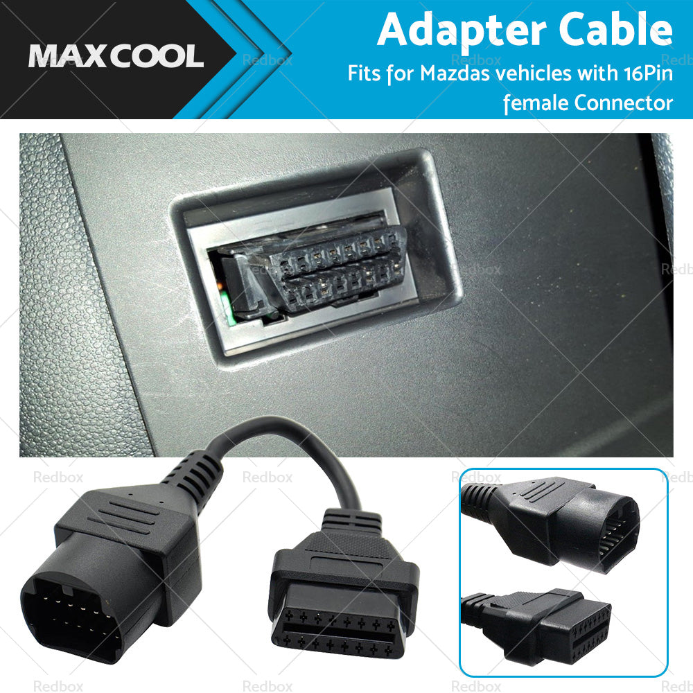 {{ For Mazda 17 Pin to 16 Pin Female OBD2 Car Diagnostic Connector Adapter Cable }} - Buy Car Parts Online at {{ Kaka Auto Parts }}.