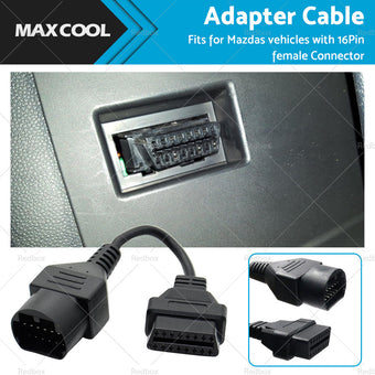 compare product For Mazda 17 Pin to 16 Pin Female OBD2 Car Diagnostic Connector Adapter Cable