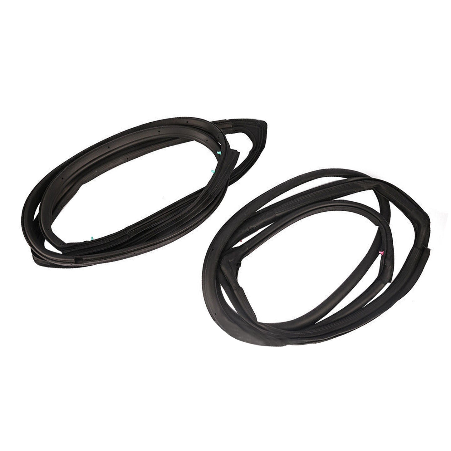 2x Front Door Weatherstrip Gasket Seals Suitable For Jeep Wrangler JK 2007-2018
