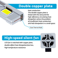 Pair of 6000K For Replace HID Xenon D1S LED Headlight Bulbs Conversion 90W 2pcs