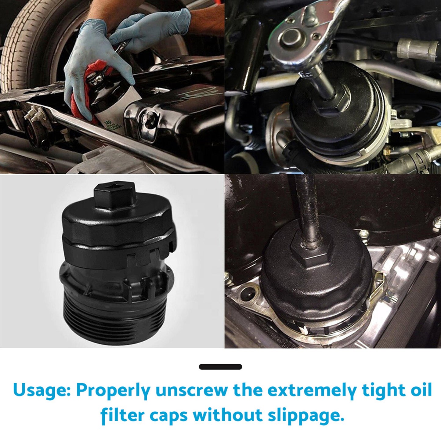 Oil Filter Wrench Cap Housing Tool Remover Suitable For Toyota & Lexus With 14 Flutes
