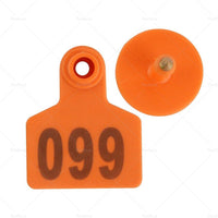 {{ 100x Small 5x4cm Livestock Ear Tags Plastic Numbered for Sheep, Cows, Pigs, Cattle }} - Buy Car Parts Online at {{ Kaka Auto Parts }}.