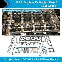 {{ VRS Cylinder Head Gasket Set Kit Suitable for Hilux RZN149 RZN154 97-05 3RZ-FE }} - Buy Car Parts Online at {{ Kaka Auto Parts }}.