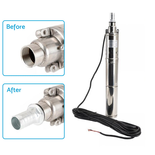 3in 48V 750W Deep Well Solar Submersible Bore Hole Water Pump With 15M Line