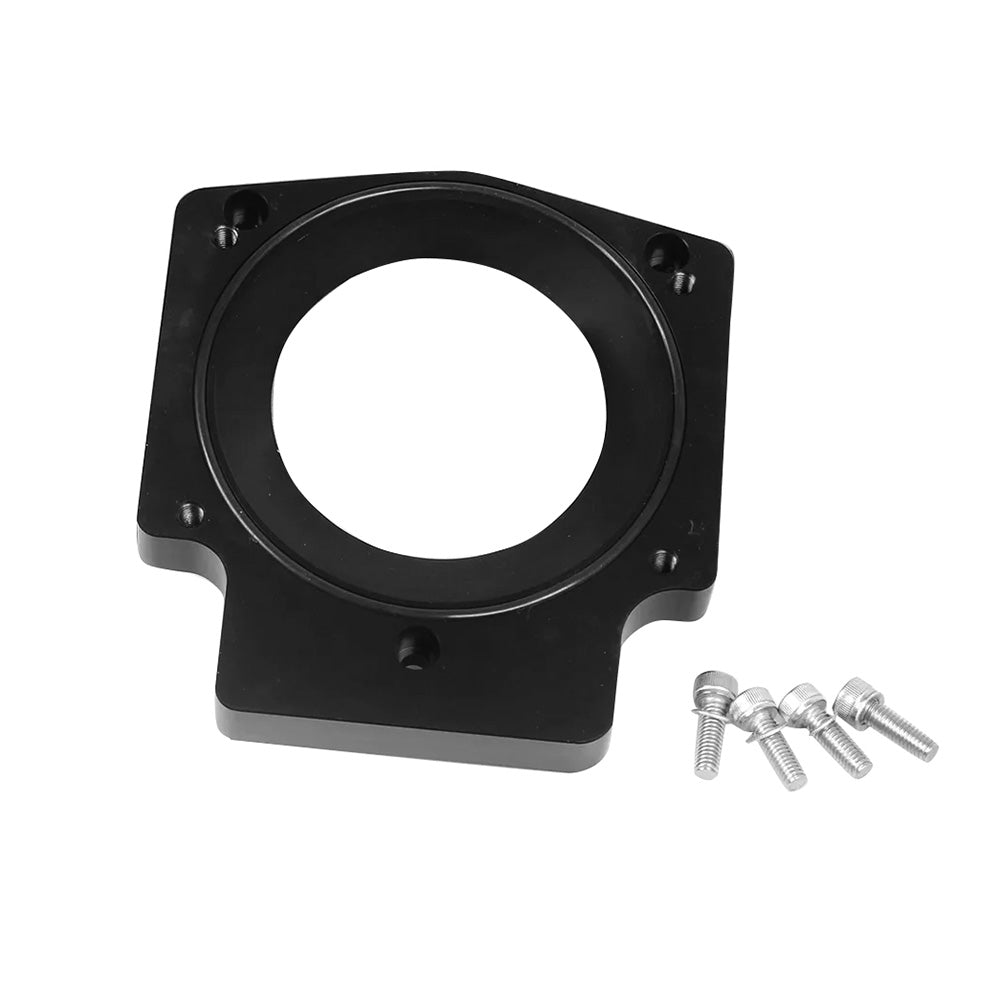 102mm Manifold Throttle Body Spacer Adapter Suitable For GM LS1 LS2 LS6 Engines Black