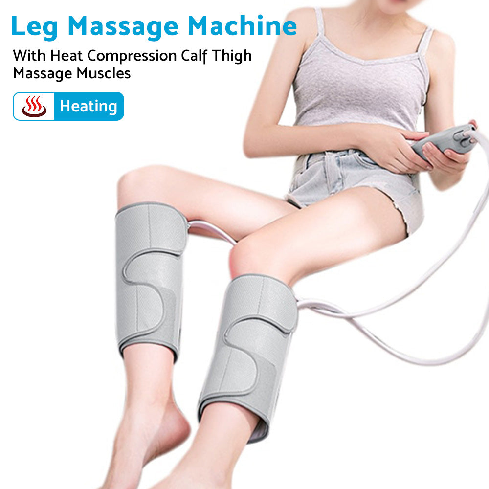 Leg and Foot Massager with Heat Compression Calf Thigh Muscle Relax Wraps