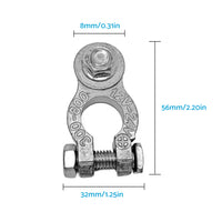 8PCS DC 12V-24V Car Battery Terminals Positive Negative Connectors Clamp Clip