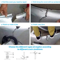 1000PCS Hot Staples Plastic Welding Wave Stapler For Car Bumper Repair Tool Kits