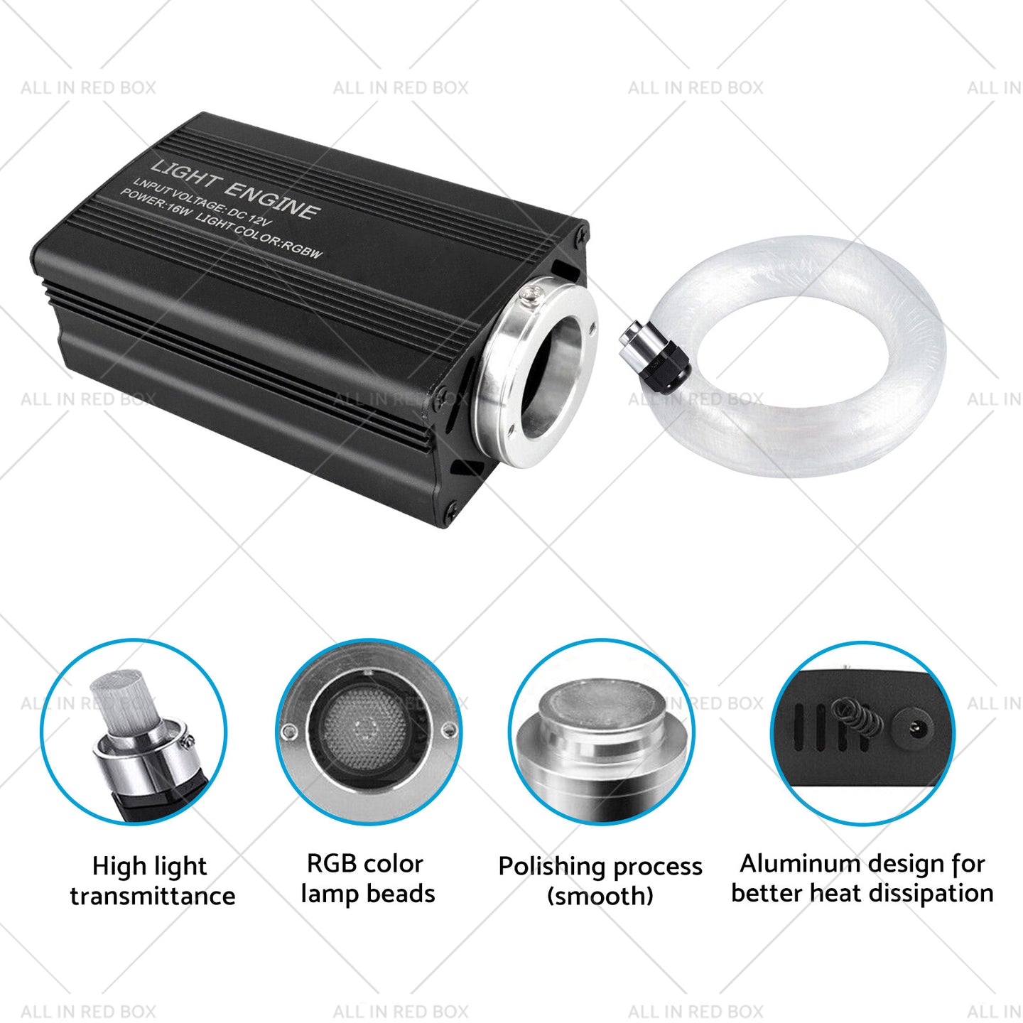 {{ 500PCS LED Fiber Optic Kit Car Home Starlights Headliner Ceiling Light w or Remote }} - Buy Car Parts Online at {{ Kaka Auto Parts }}.