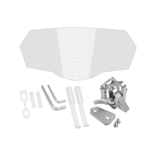 Motorcycle Windshield Extension Clip-On Windscreen Wind Deflector Spoiler